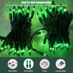 HISHINY Green String Lights 100 Count Mini St. Patrick's Day Decorations Lights - Image 4