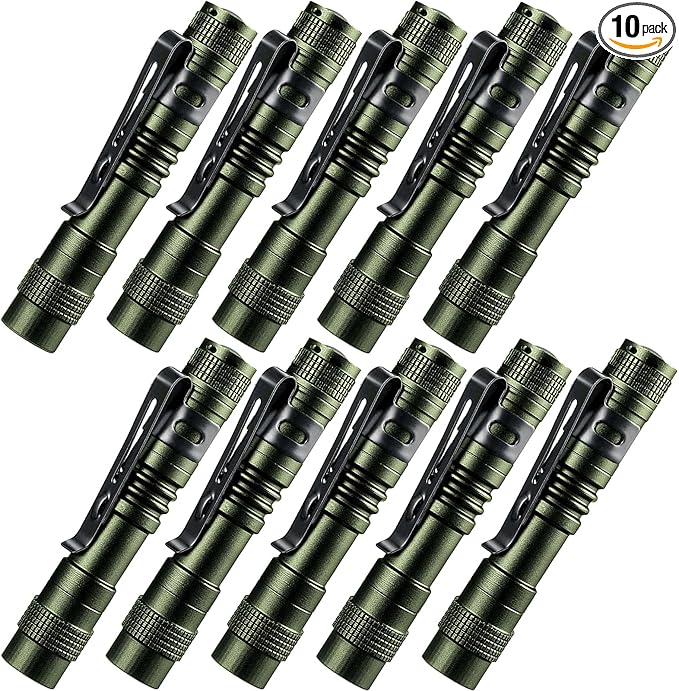 Beieverluck 10 Pack Small Mini Flashlights, Pocket Flashlight Penlight by Beieverluck