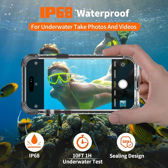 for iPhone 15 Waterproof Case Compatible - Image 3