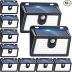 Solar Motion Sensor Outdoor Lights, Super Bright Solar Lights Outdoor Waterproof by Claoner