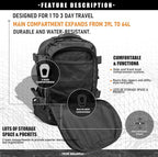 Miramrax Tactical Backpack Military Army Daypack - Image 6