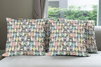 Ambesonne Funny Cartoon Throw Pillow Cushion Case Pack of 4, Theme of Playful by Ambesonne