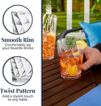US Acrylic Optix Plastic Reusable Drinking Glasses 14oz Rocks & 20oz Water Cups - Image 4