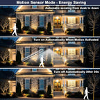 Solar Lights Outdoor Motion Sensor Flood Lights 2000LM IP67 Waterproof Security - Image 3