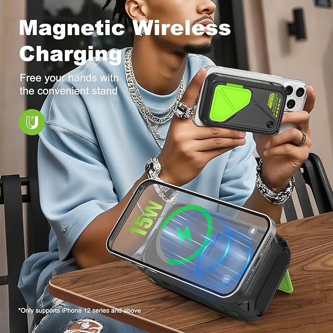 P05 Portable Charger, Magnetic Power Bank, Small Wireless PowerBank, Battery - Image 3