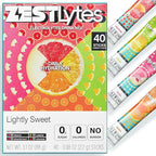 40 Sticks Sugar Free & 0 Calorie Electrolyte Hydration Packets, Low Sodium by ZestLytes