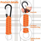 Frienda 2 Set Heavy Duty Paracord Lanyard Necklace Whistles Strap Braided 550 - Image 3