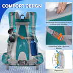 NUBILY 50L Hiking Backpack Waterproof Camping Backpack - Image 5