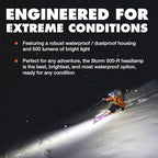 BLACK DIAMOND Storm 500-R Rechargeable Headlamp | 500 Lumens Brightness | - Image 5