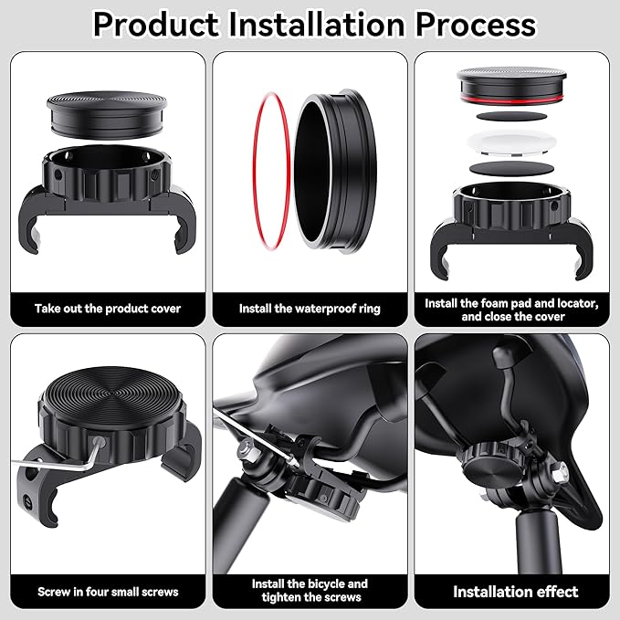 DDJ for AirTag Bike Mount Hidden Under Seat - Image 9