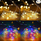 4-Pack 50 LED Fairy Lights Battery Operated by EXF
