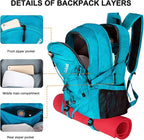 Goloni 45L Hiking Backpack Lightweight Foldable, Waterproof Camping Backpack - Image 6