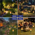 KYEKIO Solar Torch Light with Flickering Flame, Solar Garden Lights Outdoor - Image 2