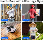 Socool 10000mAh Portable Waist Fan Clip on Wearable Belt Personal Fan - Image 9