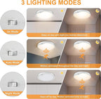2-Pack Motion Sensor Ceiling Lights Hard-Wired, 9Inch Indoor Motion Activated - Image 3