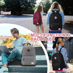 Backpack for Men Women, VASCHY Classic Water-resistant Lightweight Travel - Image 7