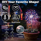 suddus 4th of July Decorations Solar Garden Lights, Upgrade 2Pack 150LED Red - Image 3