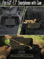 Tactical Molle Phone Holder for Plate Carrier Vest, Quick-Release Heavy Duty - Image 5