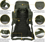 Mardingtop 60L Military Internal Frame Backpack - Image 5