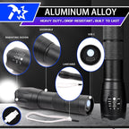 3 Pack LED Rechargeable Flashlight, Super Bright Small Mini Camping Flashlights - Image 4