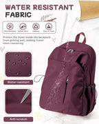 SEAFEW Red School Backpack for Girls Boys, Small Waterproof Bookbag for Women - Image 7