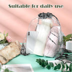 Shappy 30 Pcs Clear Drawstring Backpack, Plastic Waterproof Transparent Stadium - Image 7
