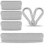 120PCS M4 Heavy Duty Carabiner Clip, 1.57Inch Snap Hook Quick Link Small by XHAMXE