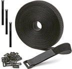 1" x 15ft Nylon Hook and Loop Cable Straps Roll by NBTORCH