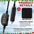 Tuanse 16 x 16 Inches Car Electric Blanket 12 Volt Heated Car Blanket - Image 4