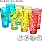 Amazing Abby - Iceberg - 24-Ounce Plastic Tumblers, Mixed-Color High-Balls - Image 5