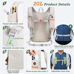 BECOJADDE 20L Small Hiking Backpack - Image 2