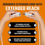 Heavy Duty Outdoor Extension Cord/Wire Power Cable, Indoor/Outdoor Power Cord - Image 7