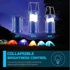 Lichamp LED Camping Lantern, 4 Pack Battery Powered Flashlight - Image 4