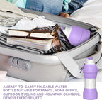Collapsible Lightweight 20oz Water Bottle, Food-Grade Silicone BPA Free - Image 8