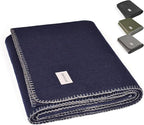 Military Style Wool Blanket – Cushioned, Breathable, Warm & Washable – by GREENCOZY