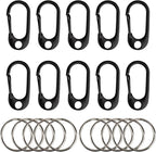 SWATOM Small Mini Carabiner Clip Tiny Spring Snap Hook Keychains Micro by SWATOM