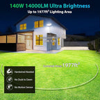 iMaihom 140W Flood Lights Outdoor, 14000LM Ultra Bright LED Flood Light Outdoor - Image 3