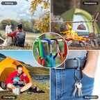 sprookber 3" Carabiner Clip Keychain, D Ring Caribeaner Clip, Key Clip - Image 6