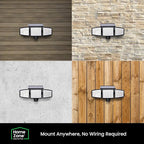 Home Zone Security 2 Packs Solar Flood Lights Outdoor Motion Sensor 120 Degrees - Image 7