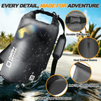 Waterproof Dry Bag, 5L/10L/20L/30L/40L Roll Top Lightweight Storage Backpack - Image 3