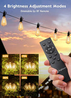 Brightown 38FT Solar String Lights Outdoor Waterproof - Image 7
