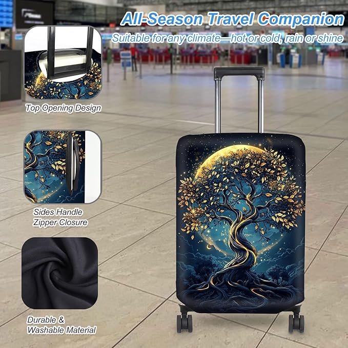 Luggage Cover Protector for 26-28 Inch Suitcases, TSA Approved Elastic Travel - Image 3