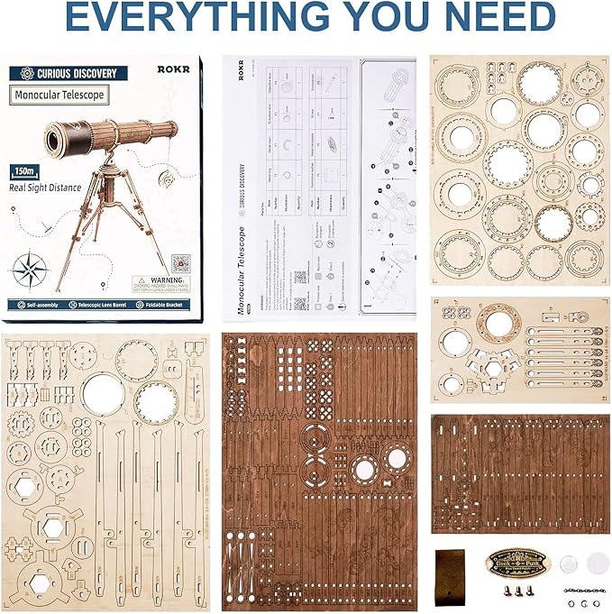 ROKR 3D Wooden Puzzles-Model Building Kits-DIY Kits - Image 7