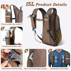 BECOJADDE 15L Small Hiking Backpack - Image 2