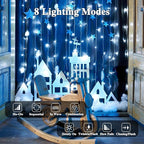 240LED 88Ft Connectable String Lights Indoor Outdoor Clear Wire | Cool White - Image 2