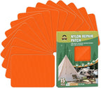 OAZ 15 Pieces 3.5 x 4.7 inch Nylon Repair Patches Nylon Fabric Patch by OAZ