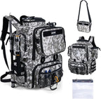 Goture Fishing Backpack, 900D Water-Resistant Tackle Backpack by Goture