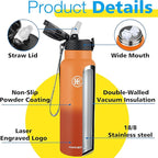 Han's Bottle Sports Water Bottle - 24 Oz - Image 5