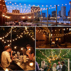 Mlambert 300Ft LED Outdoor String Lights Dimmable Waterproof G40 Globe Patio - Image 5
