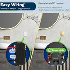 TOPGREENER Motion Sensor Light Switch, Occupancy & Vacancy Motion Sensor Switch - Image 5